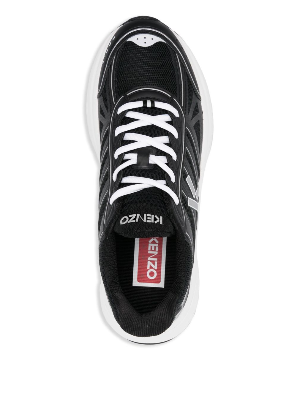 Mesh Panelled Black Kenzo Sneakers
