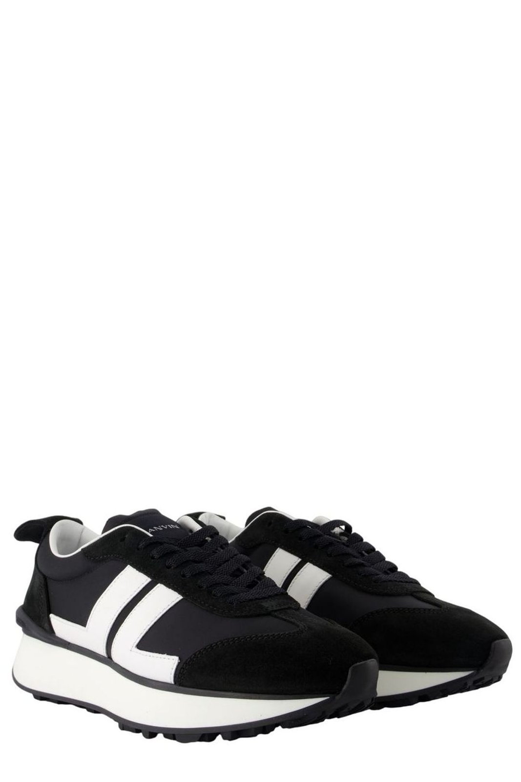 Calf Leather and Nylon Sneakers