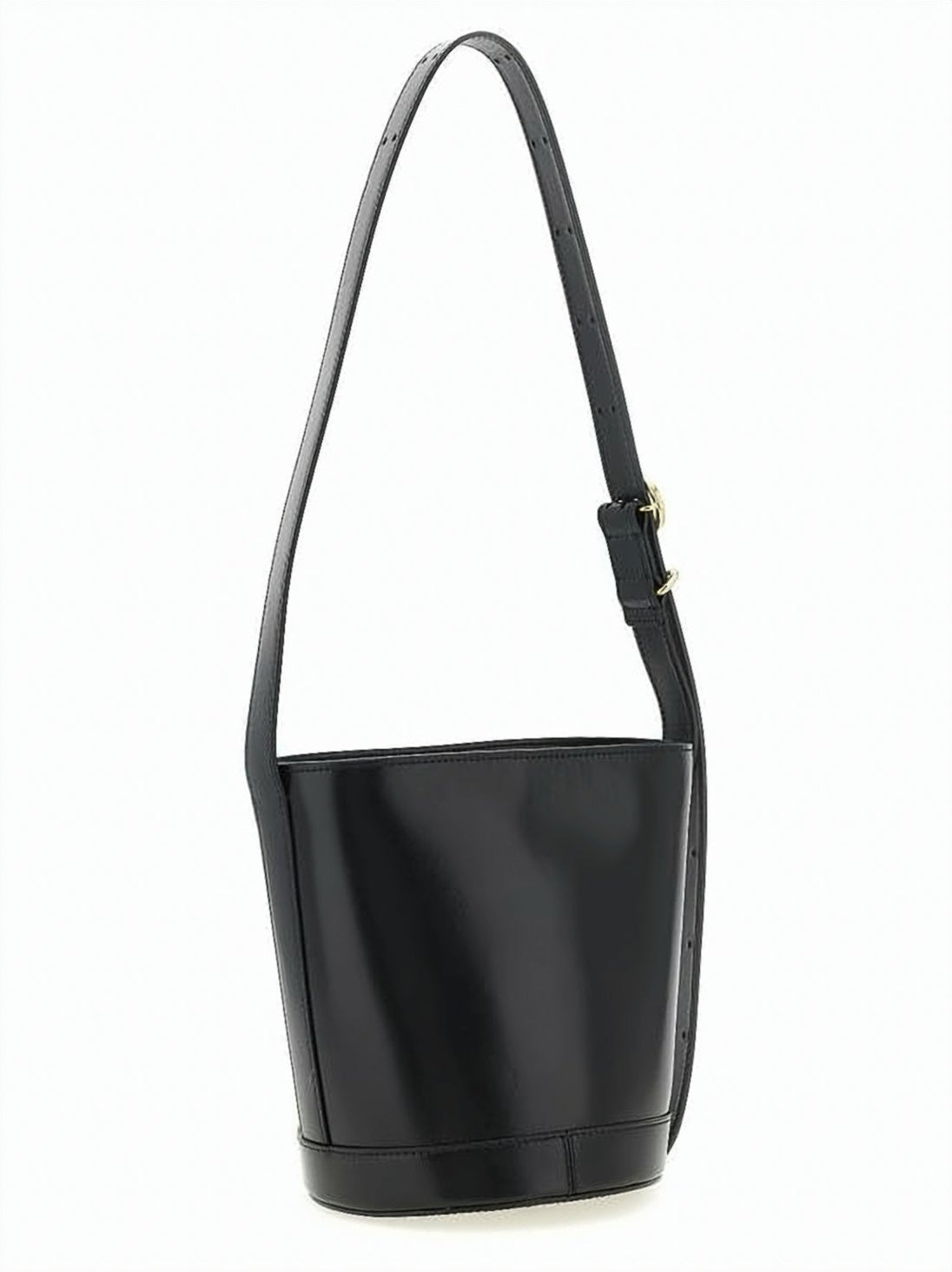Bucket Shoulder Bag with Gold-tone Hardware