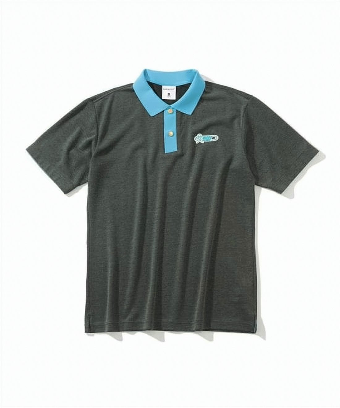 Short-Sleeved Polo Shirt with Contrasting Collar