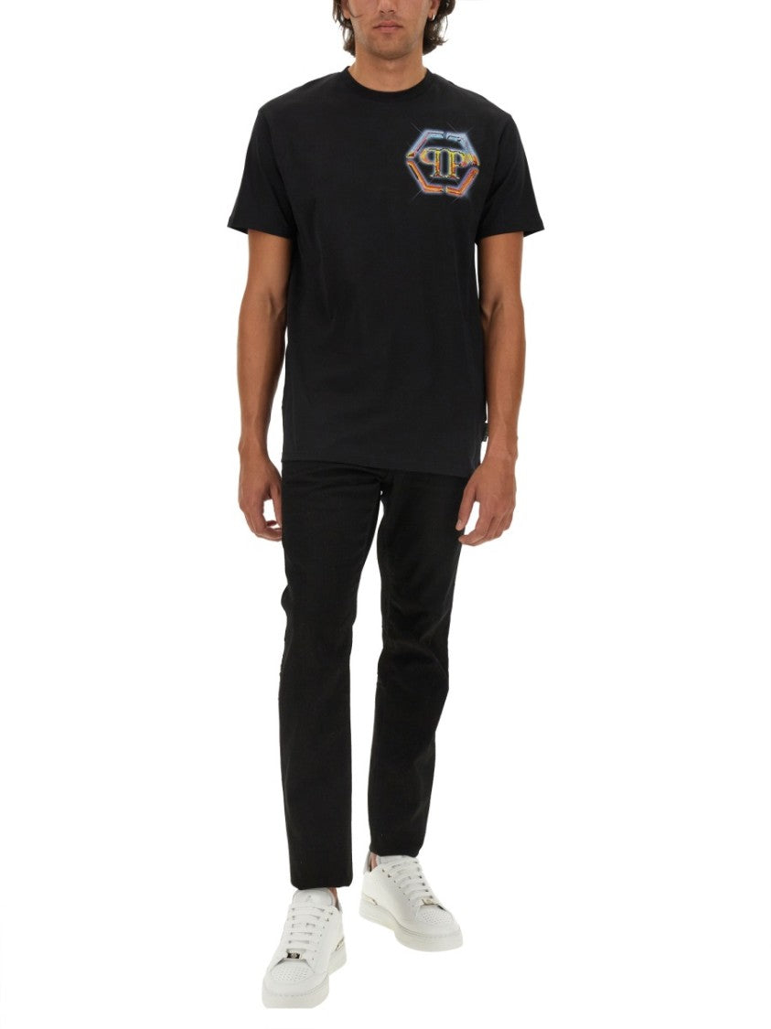 Cotton T-Shirt With Iconic Logo Design