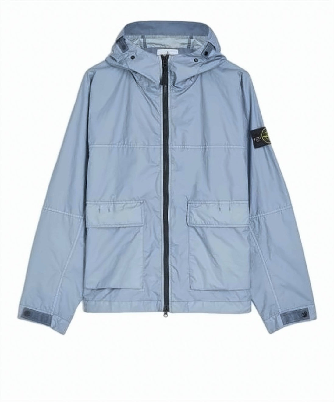 Lightweight Blue Jacket with Hood