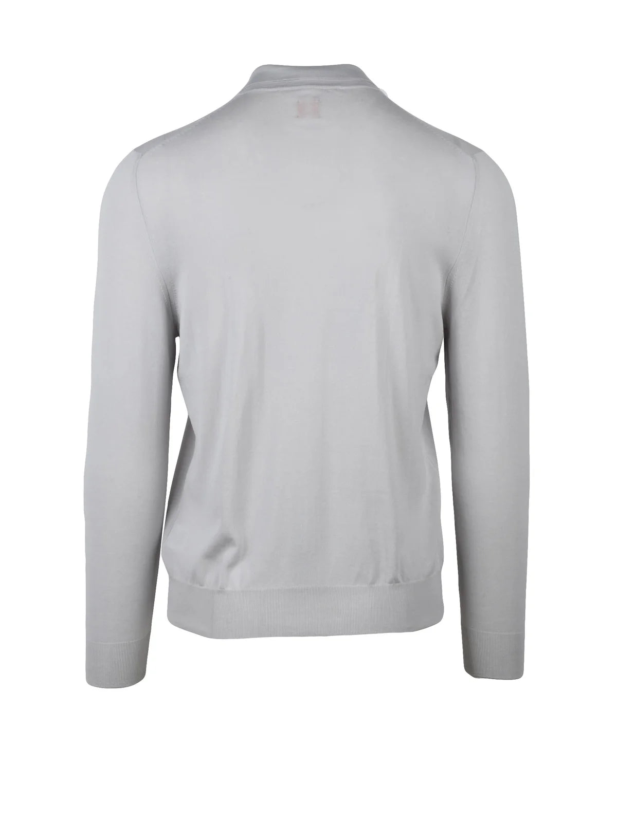 Knit Polo With Classic Collar And Three-Button Placket