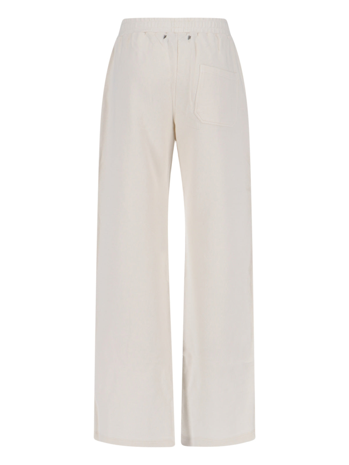 Wide-Leg Cotton Sports Pants