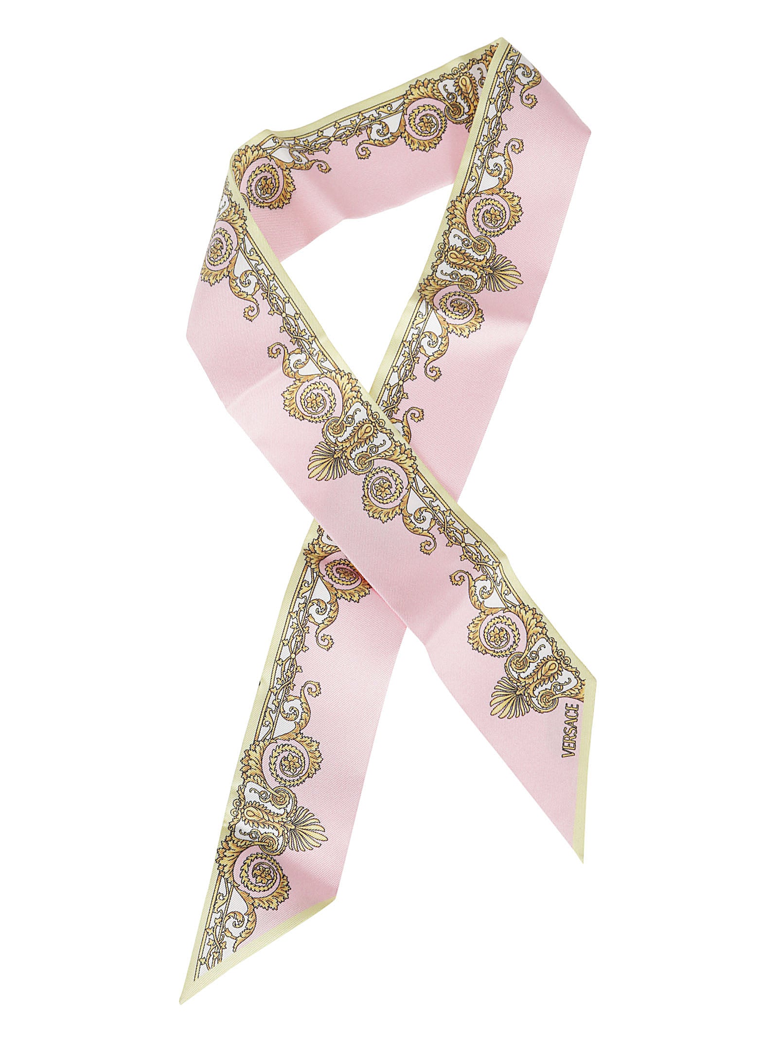 Silk Scarf With Baroque Print