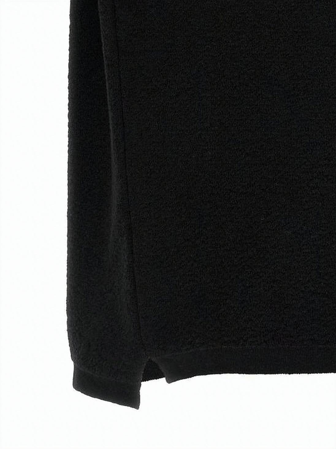 Textured Short-Sleeved Polo Shirt