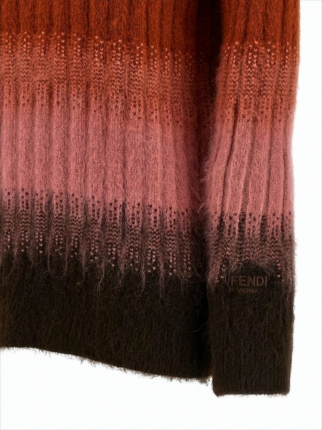 Gradient Cable Knit Sweater