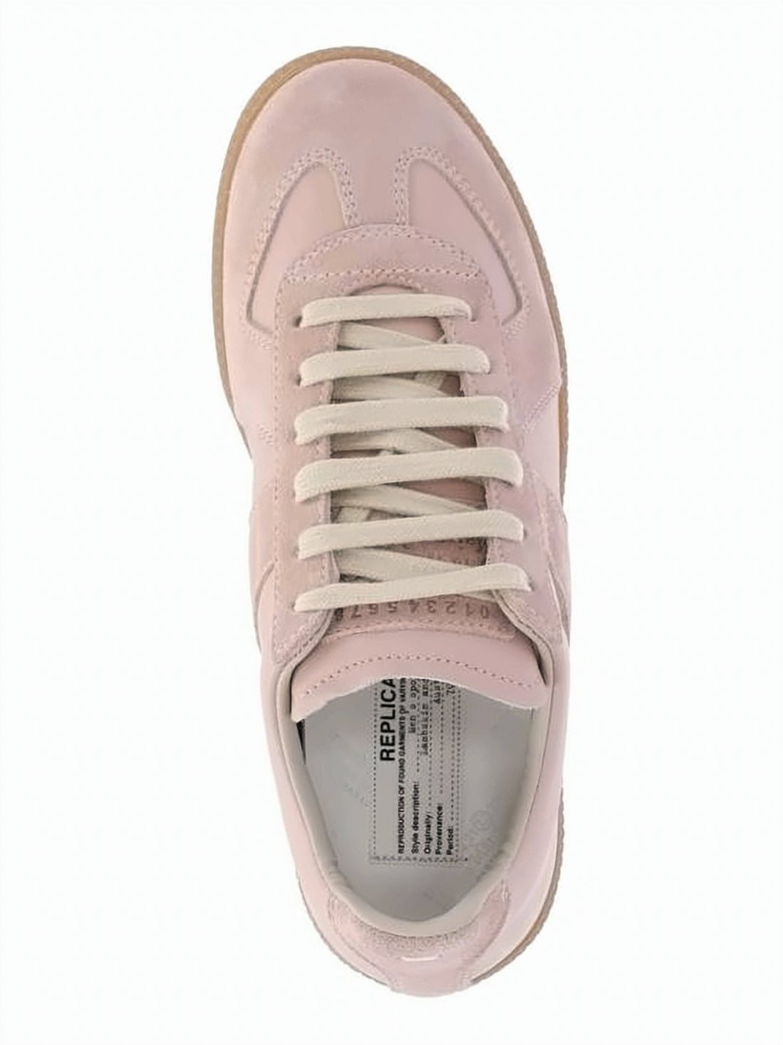 Low-Profile Sneakers with Smooth and Suede Leather Combination