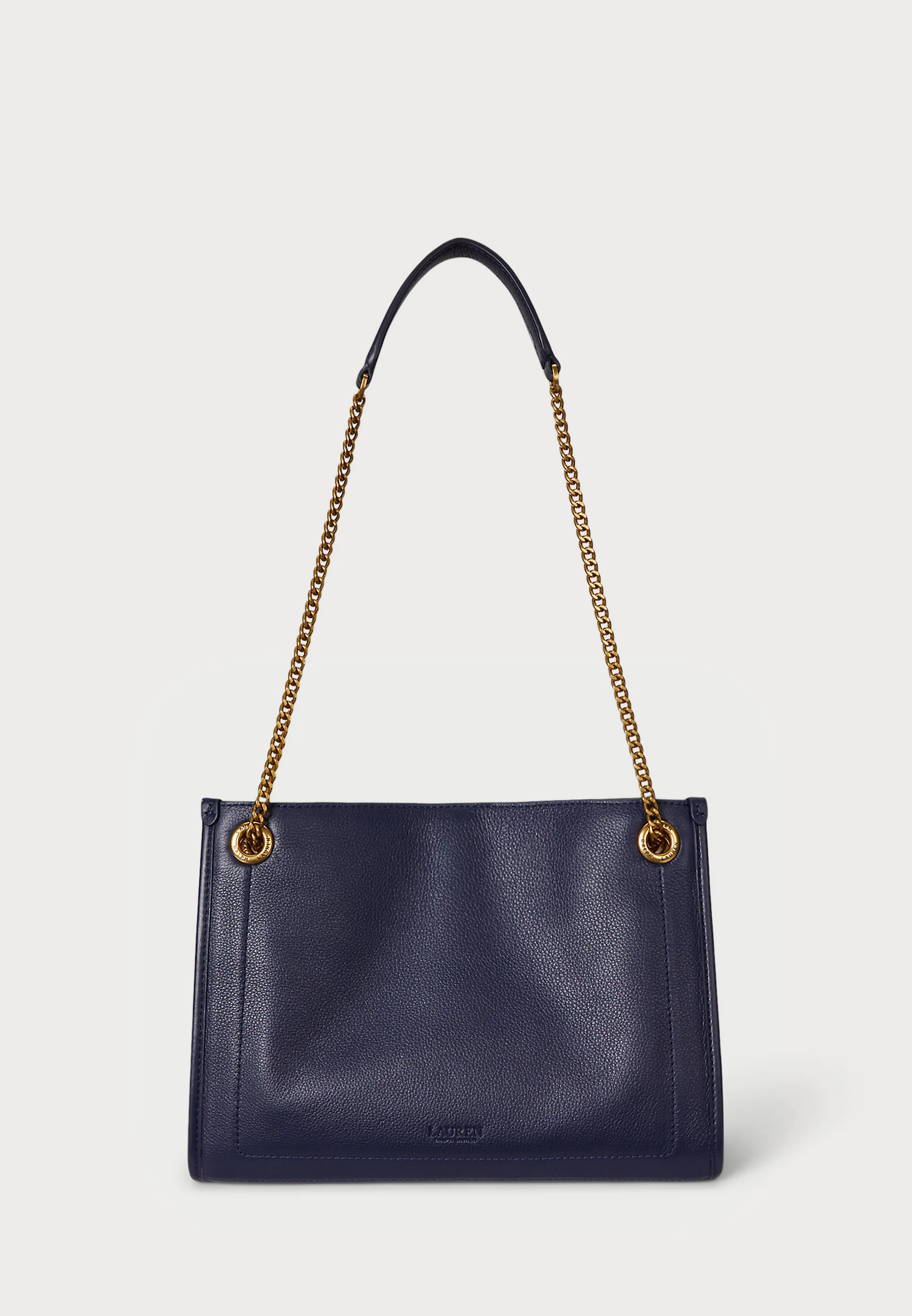 Navy Blue Brdly Medium Cotton Bag