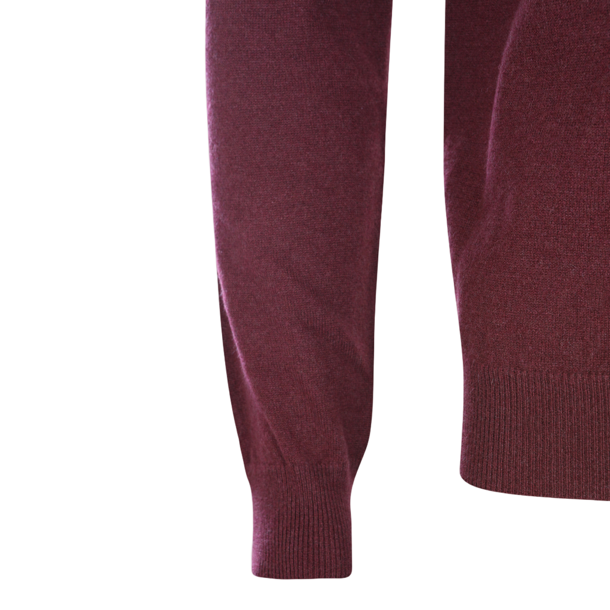 High Turtleneck Sweater with Ribbed Cuffs