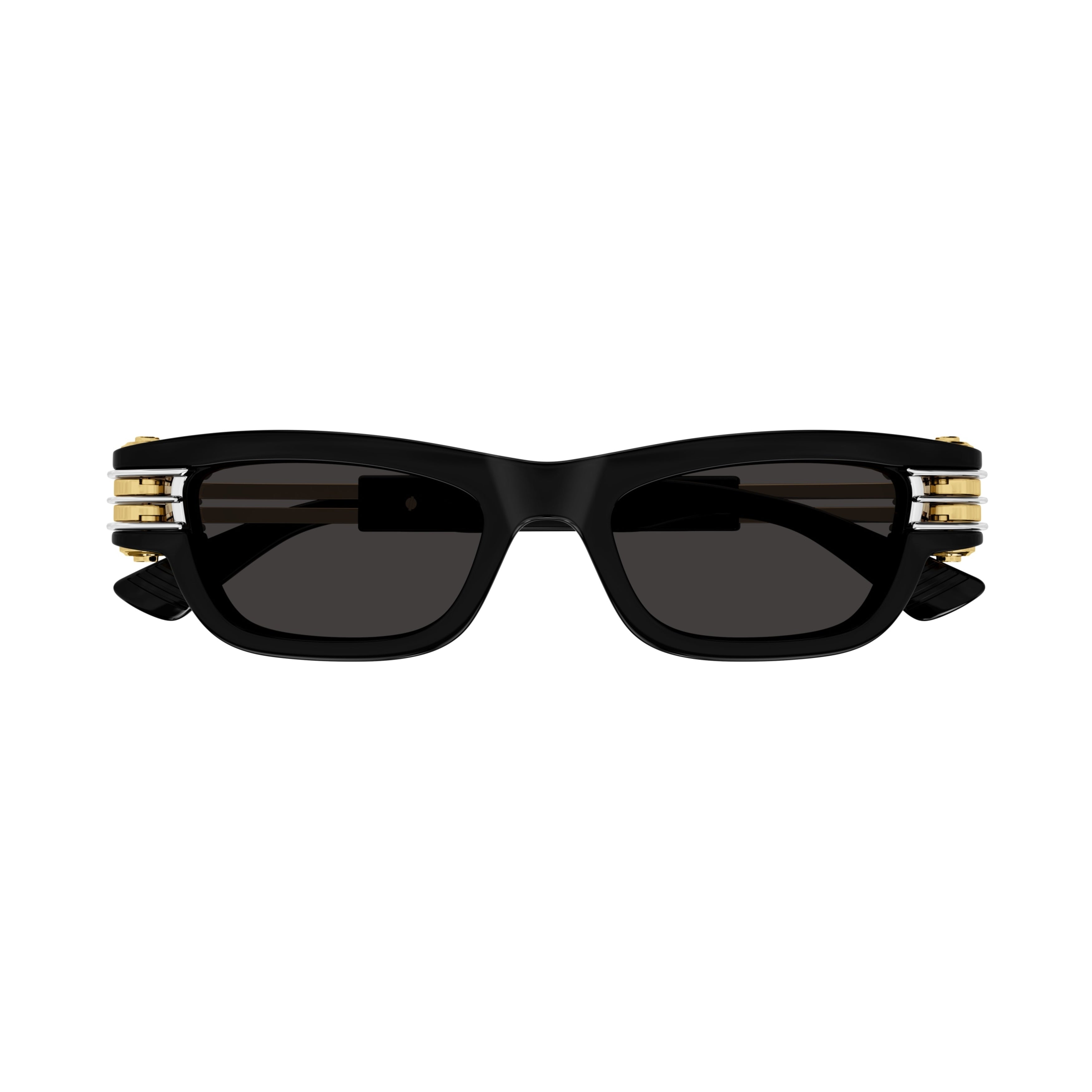 Bv1308s Rectangular Black Sunglasses