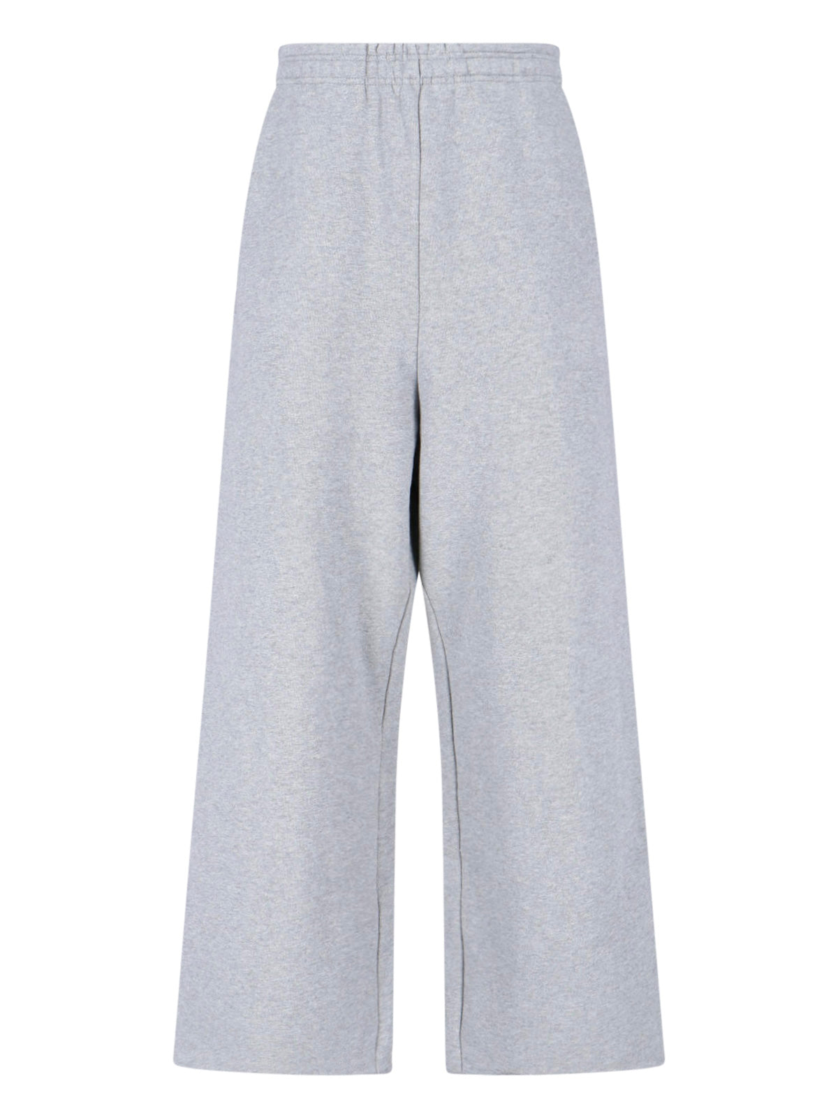Grey Full Wide-Leg Sports Pants