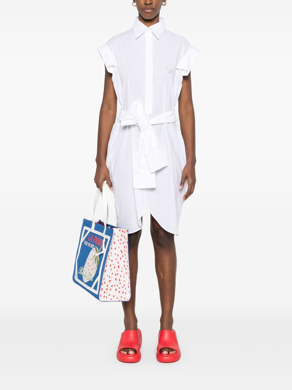 Sleeveless White Dress
