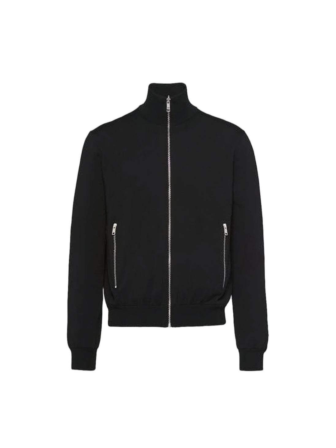 Bomber Jacket with High Collar