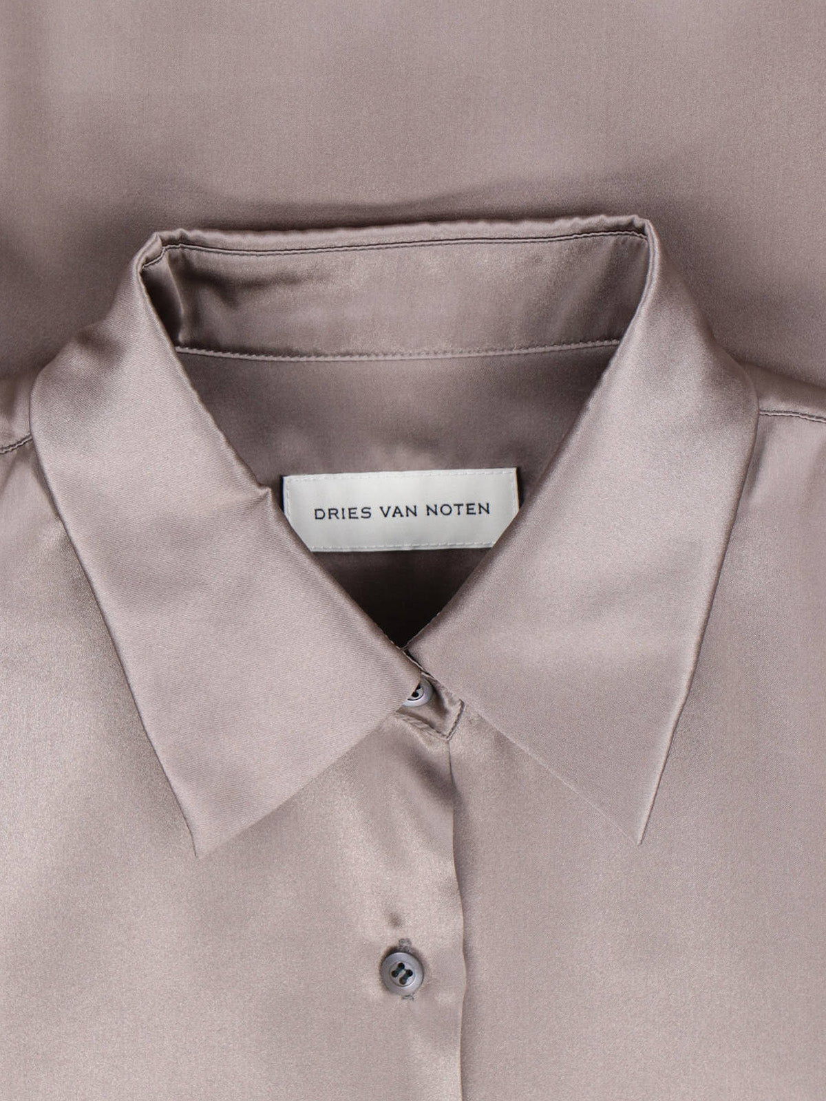 Taupe Loose-Fitting Classic Collar Shirt