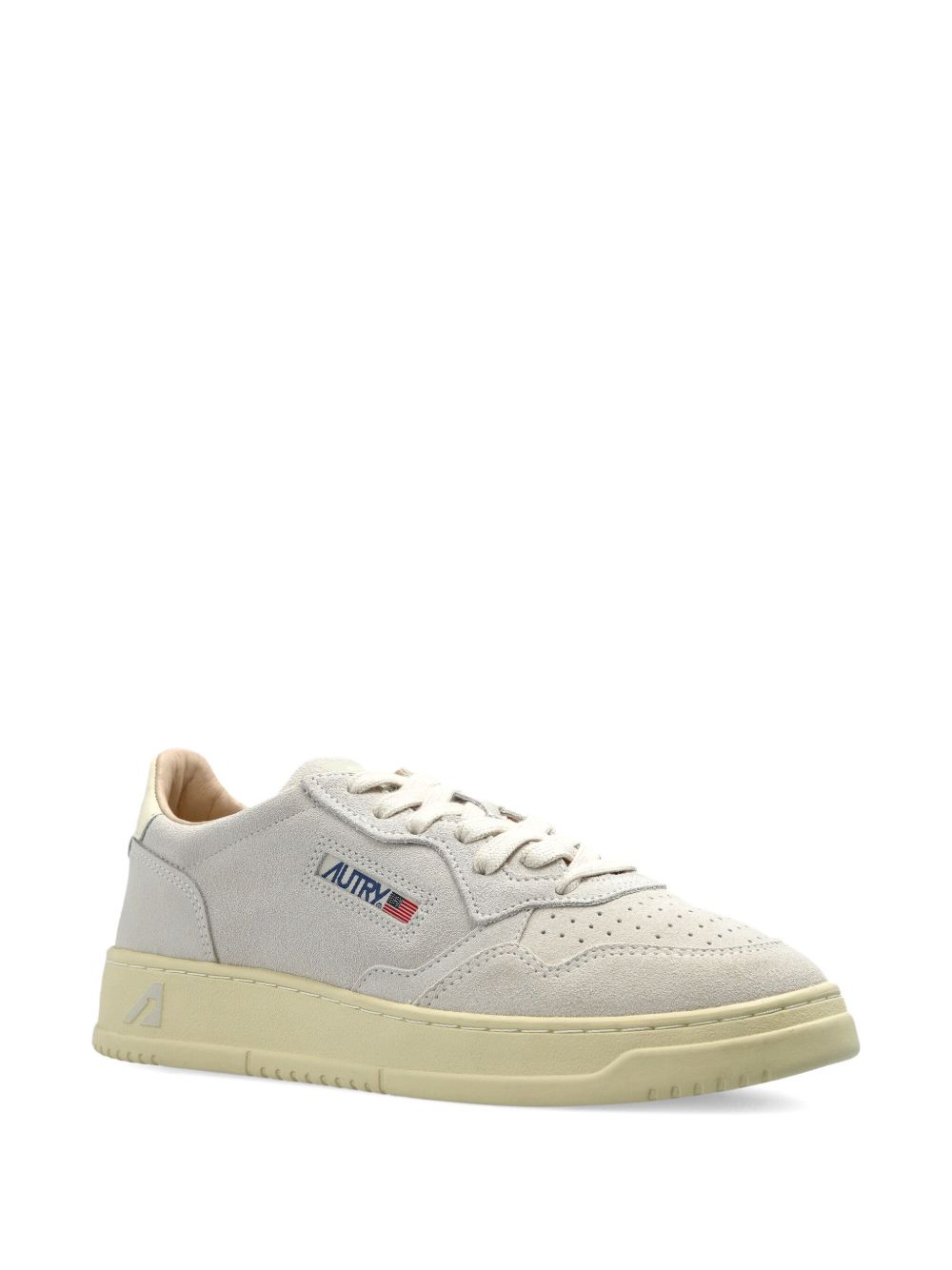 Light Grey Sneakers With Tonal Stitching