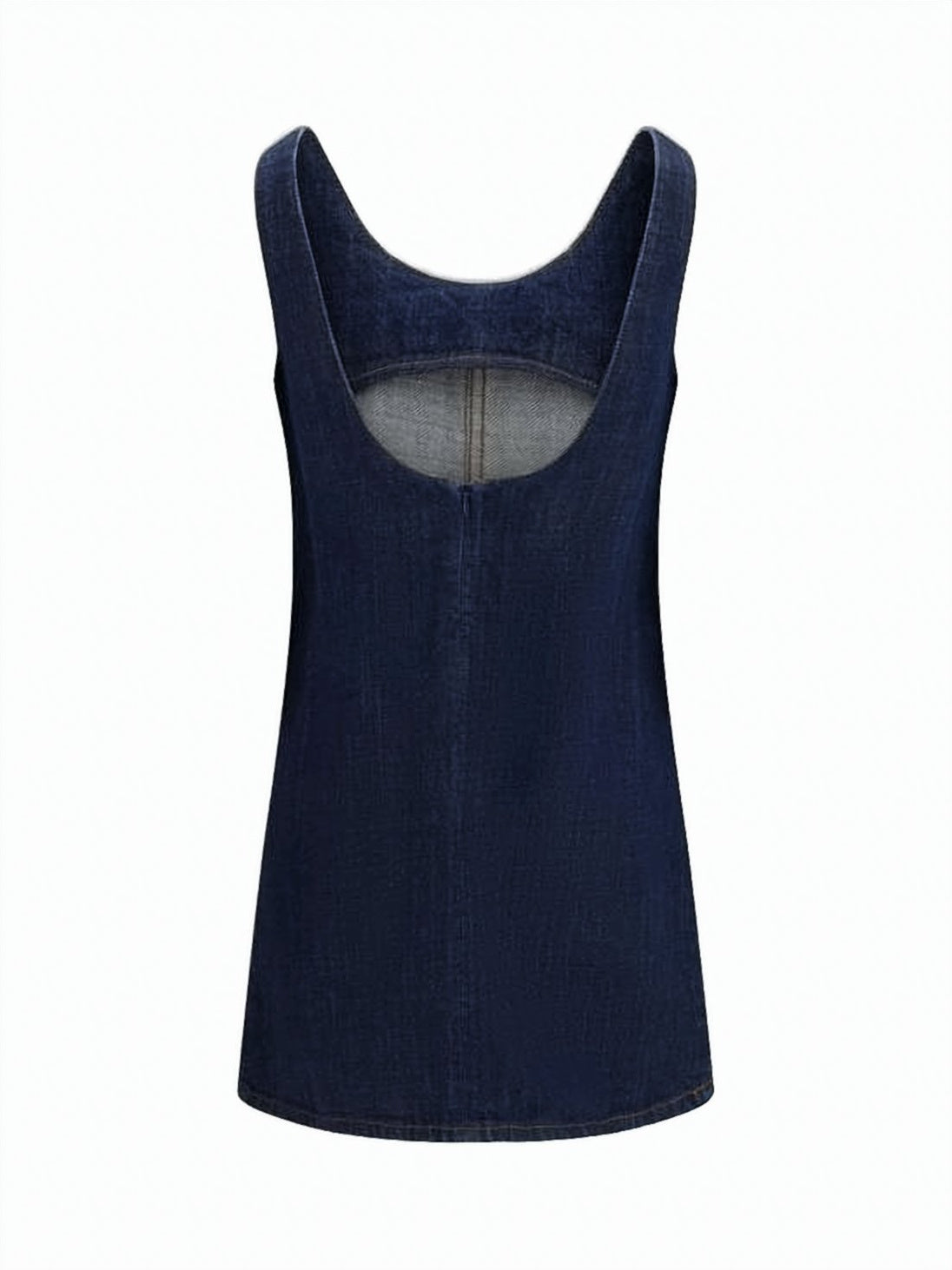 Sleeveless Dark Denim Mini Dress