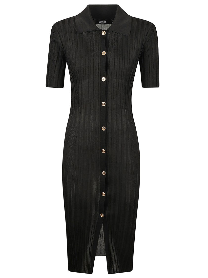 Ribbed Knit Midi Dress
