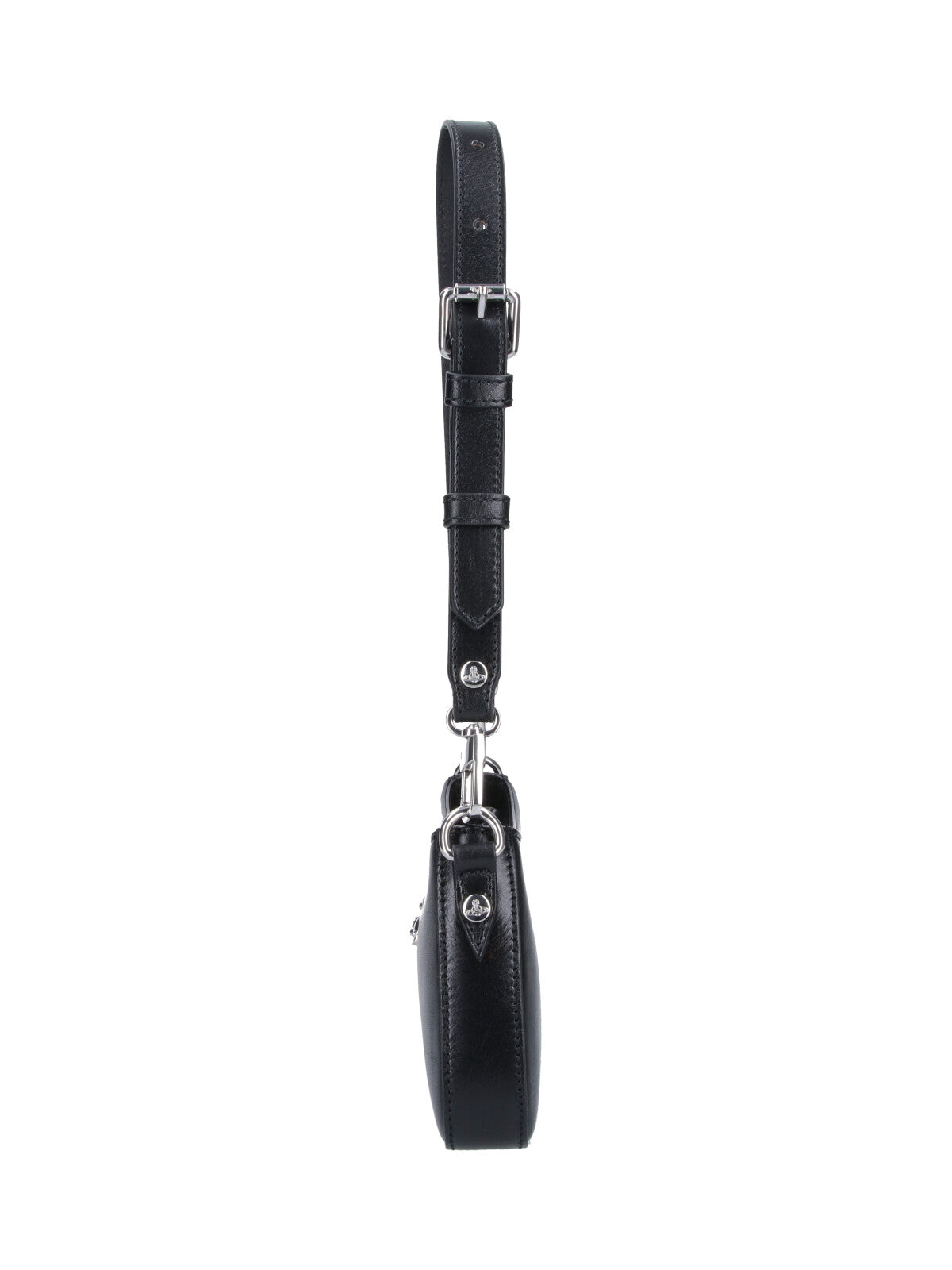 Black Tasha Structured Leather Shoulder Bag