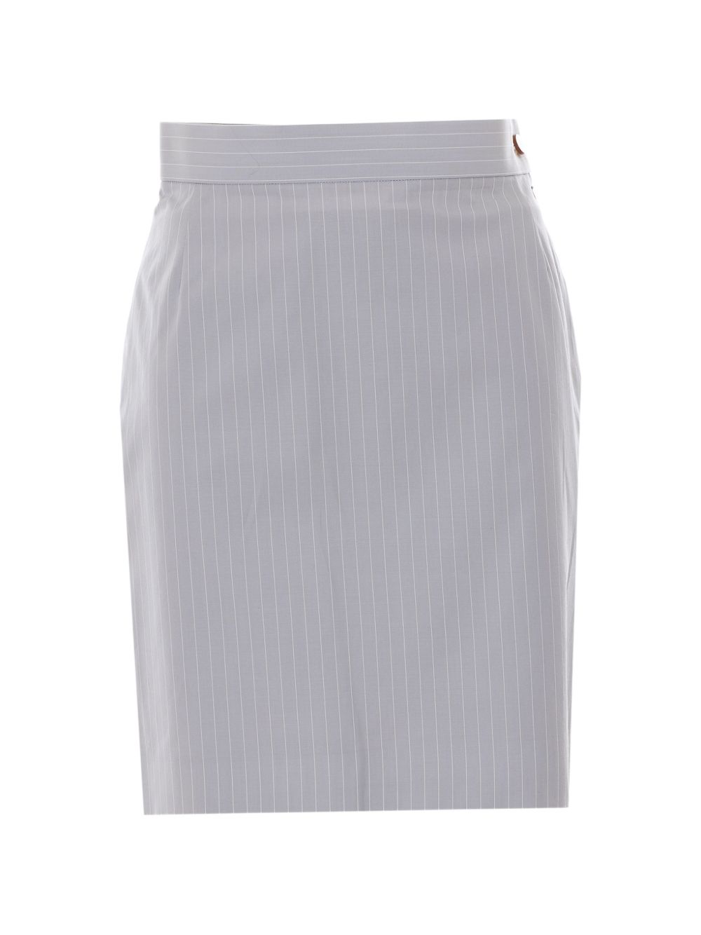 Tailored Mini Skirt with Subtle Pinstripe Pattern