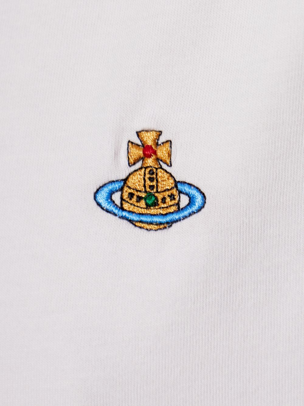 Embroidered Detail Round Neck Short Sleeve Top