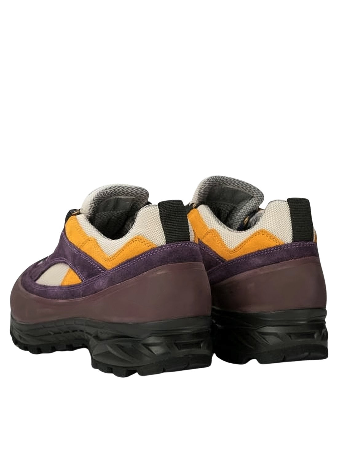 Deep Purple and Brown Sneakers