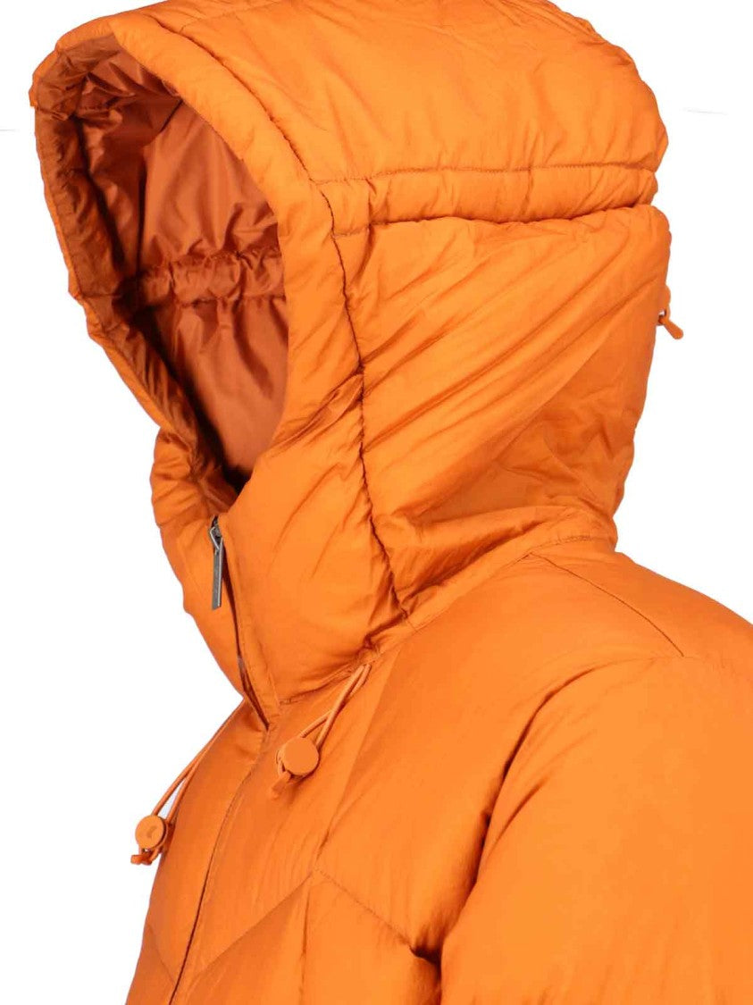 Classic Orange Casual Jacket With High Collar
