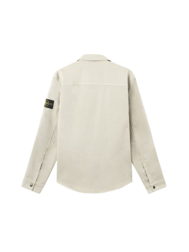 Cotton Satin Stretch Overshirt