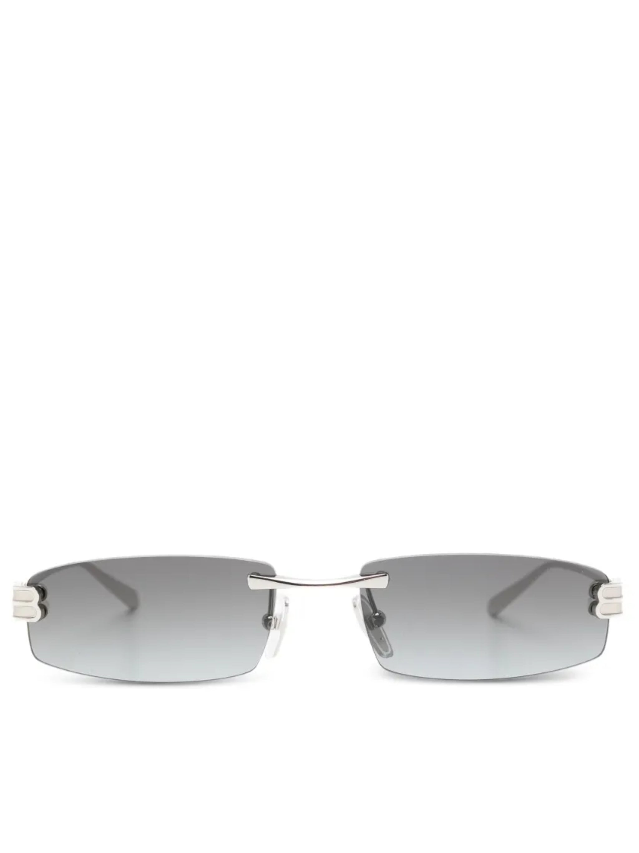 Grey Occhiali Rimless Rectangular Sunglasses