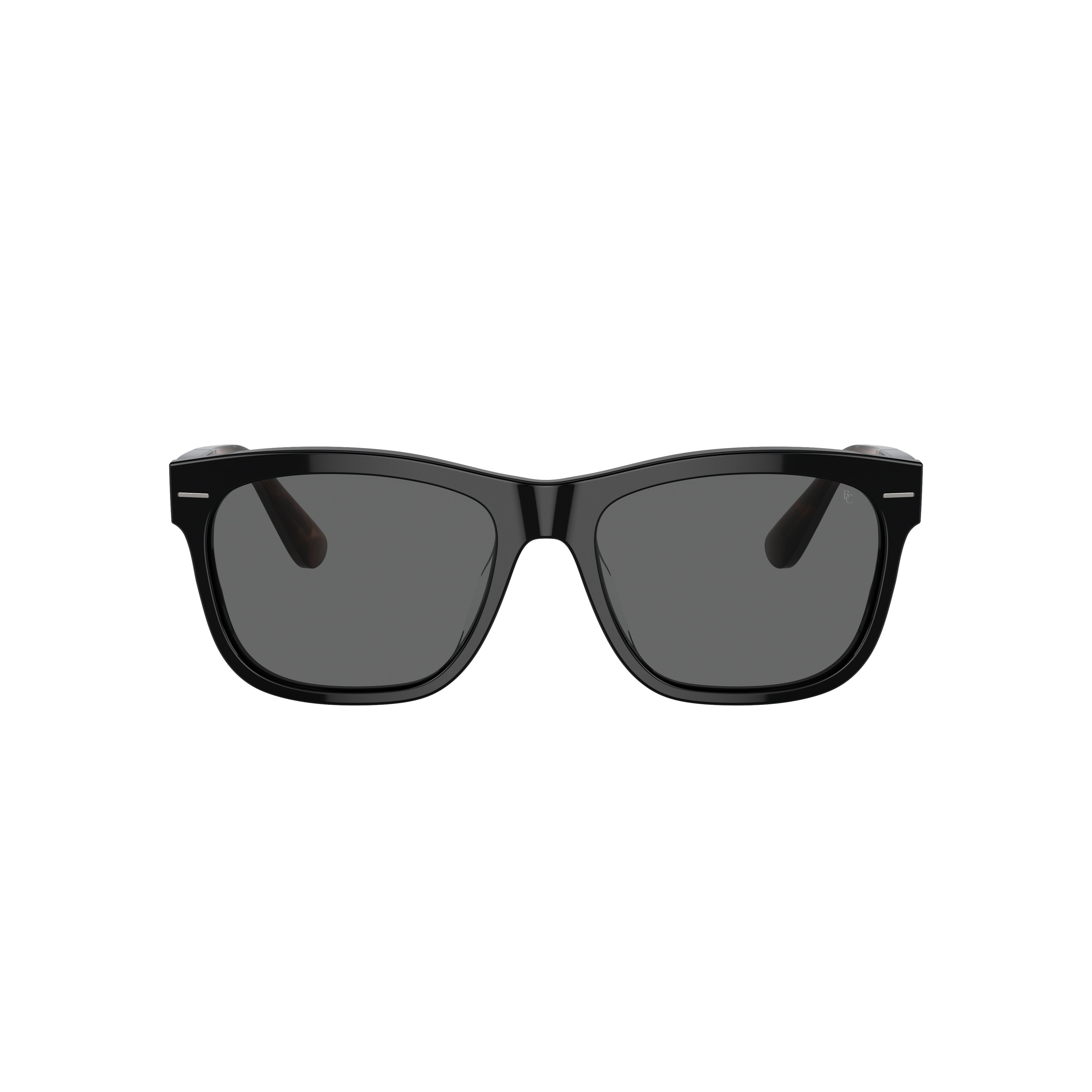 0bc4003s Rectangular Acetate Sunglasses with Tortoiseshell Temples