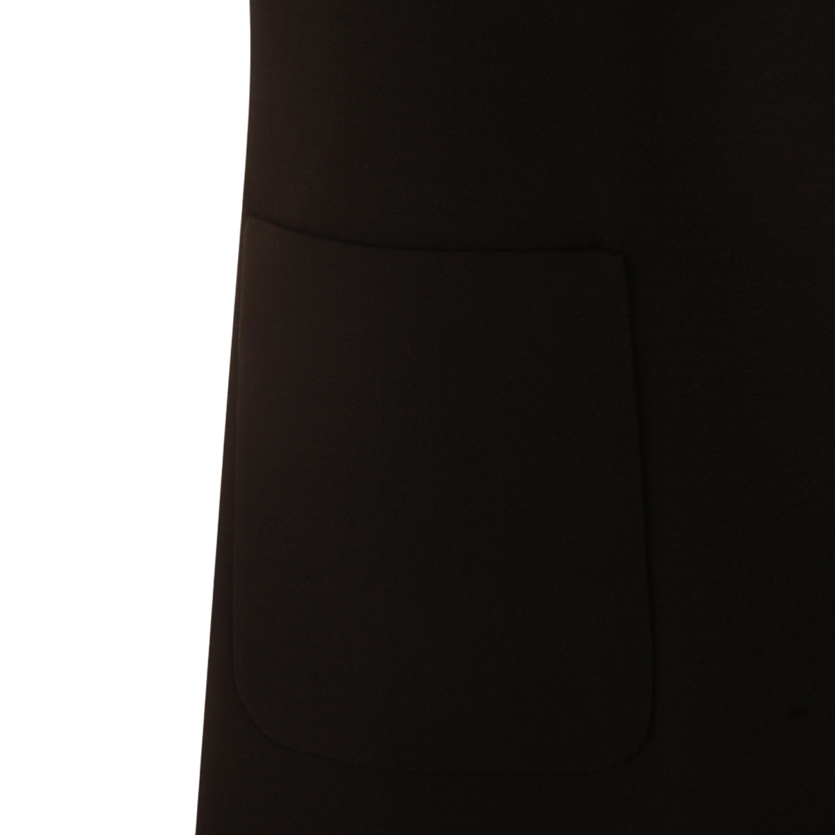 Black Silhouette Dress with Leopard Print Accents