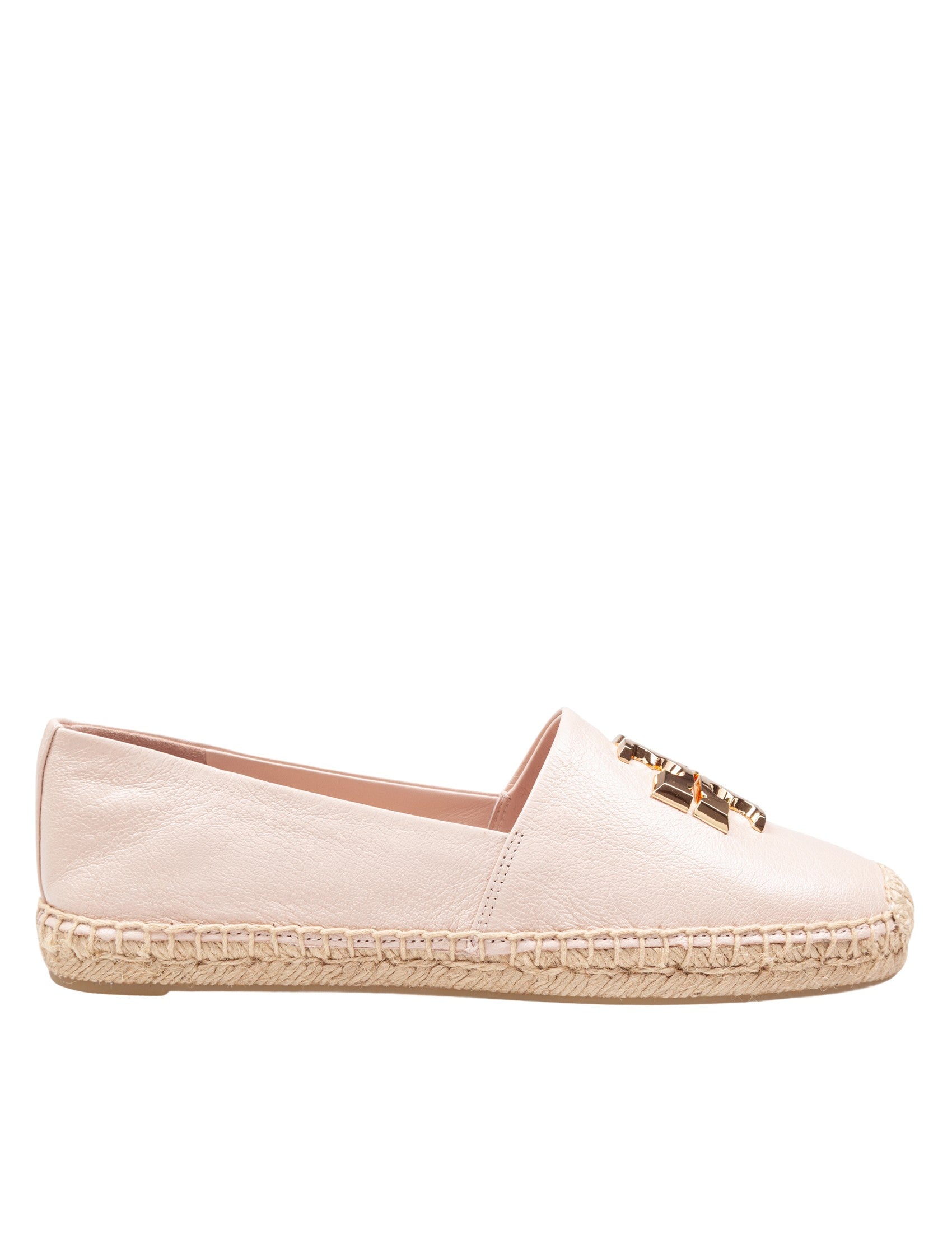 Eleanor Espadrille In Leather Color Rose