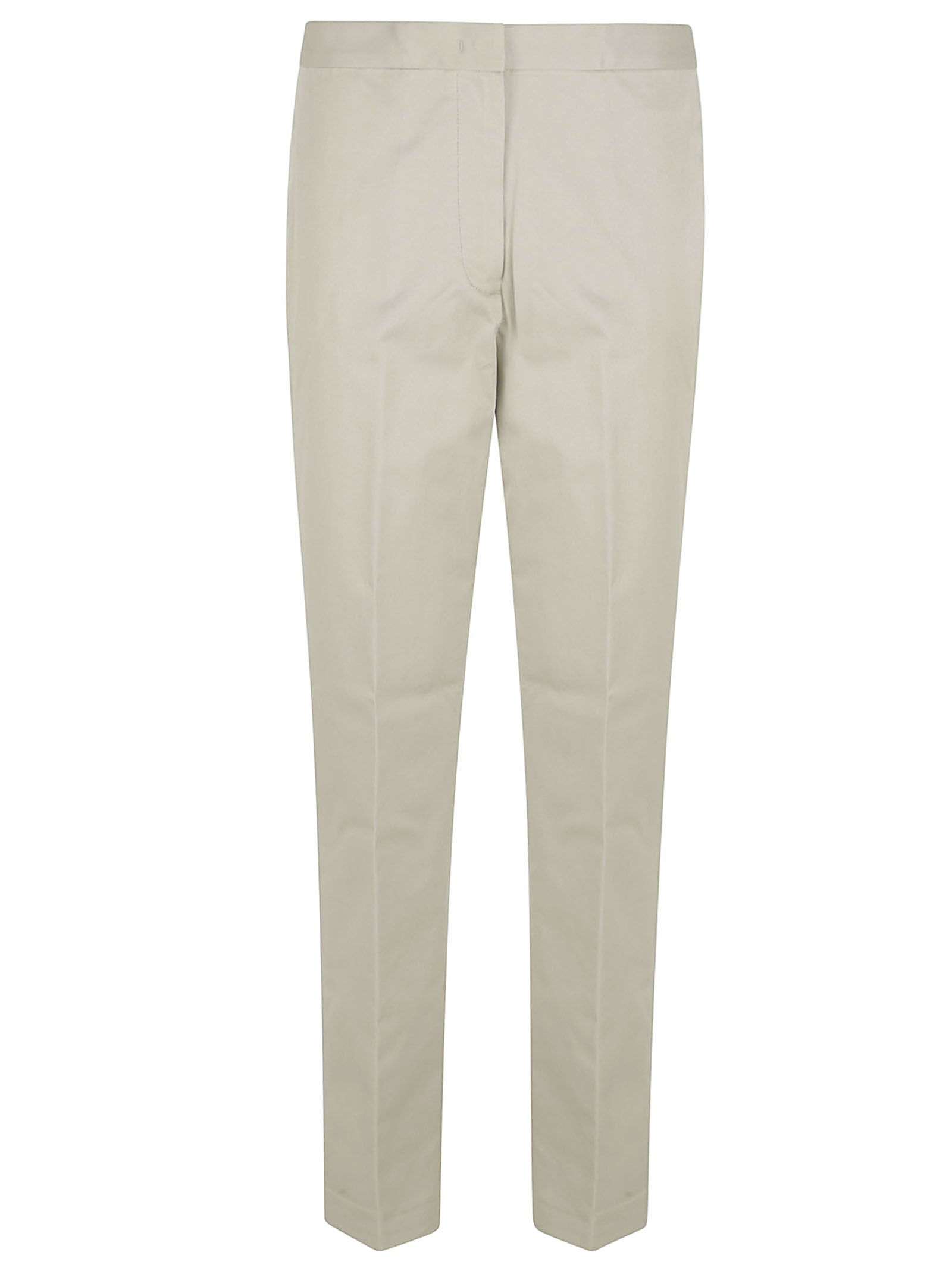 Tailored Slim-Fit Trousers with Pressed Creases