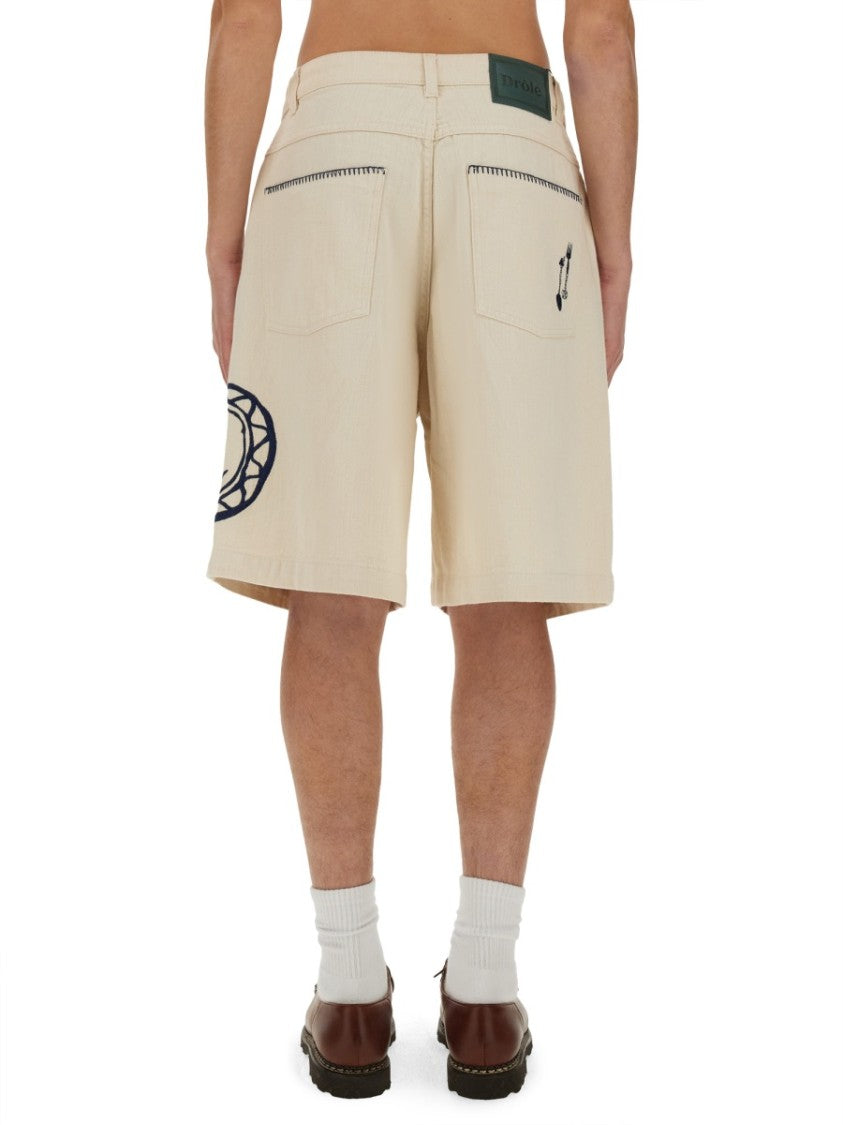 Relaxed Fit Cotton Bermuda Shorts