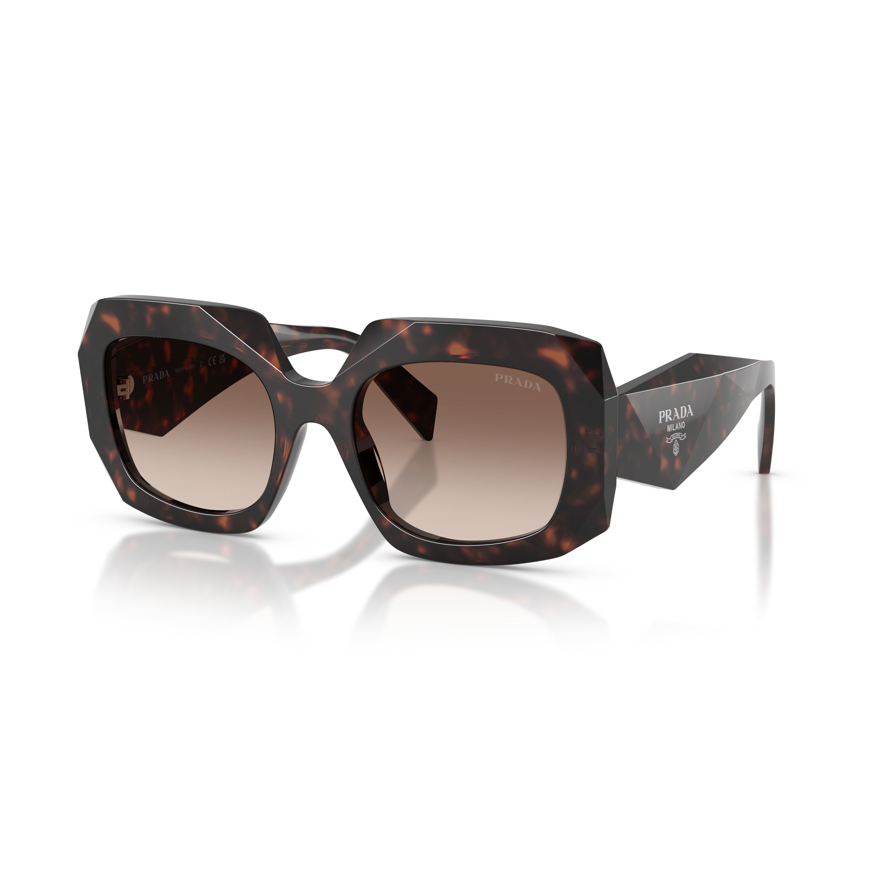 0pr B23s Oversized Square Frame Tortoiseshell Sunglasses