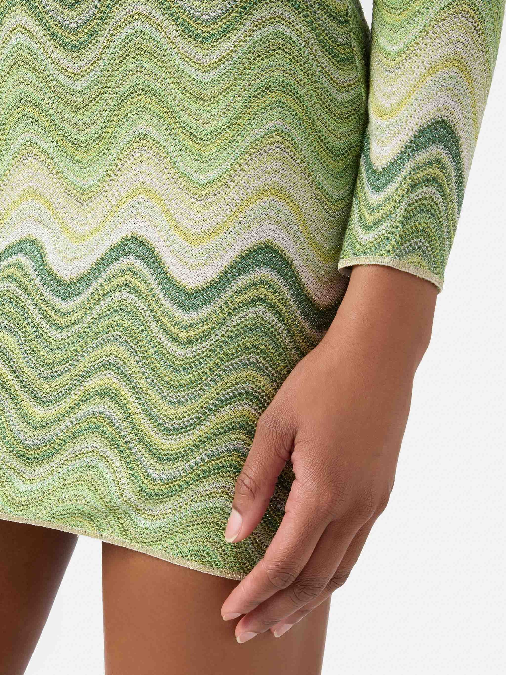 Fitted Mini Dress with Long Sleeves