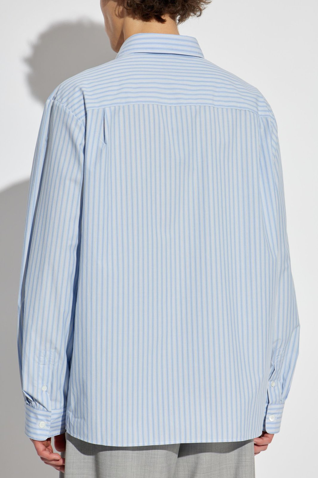 Long-Sleeve Vertical Striped Shirt
