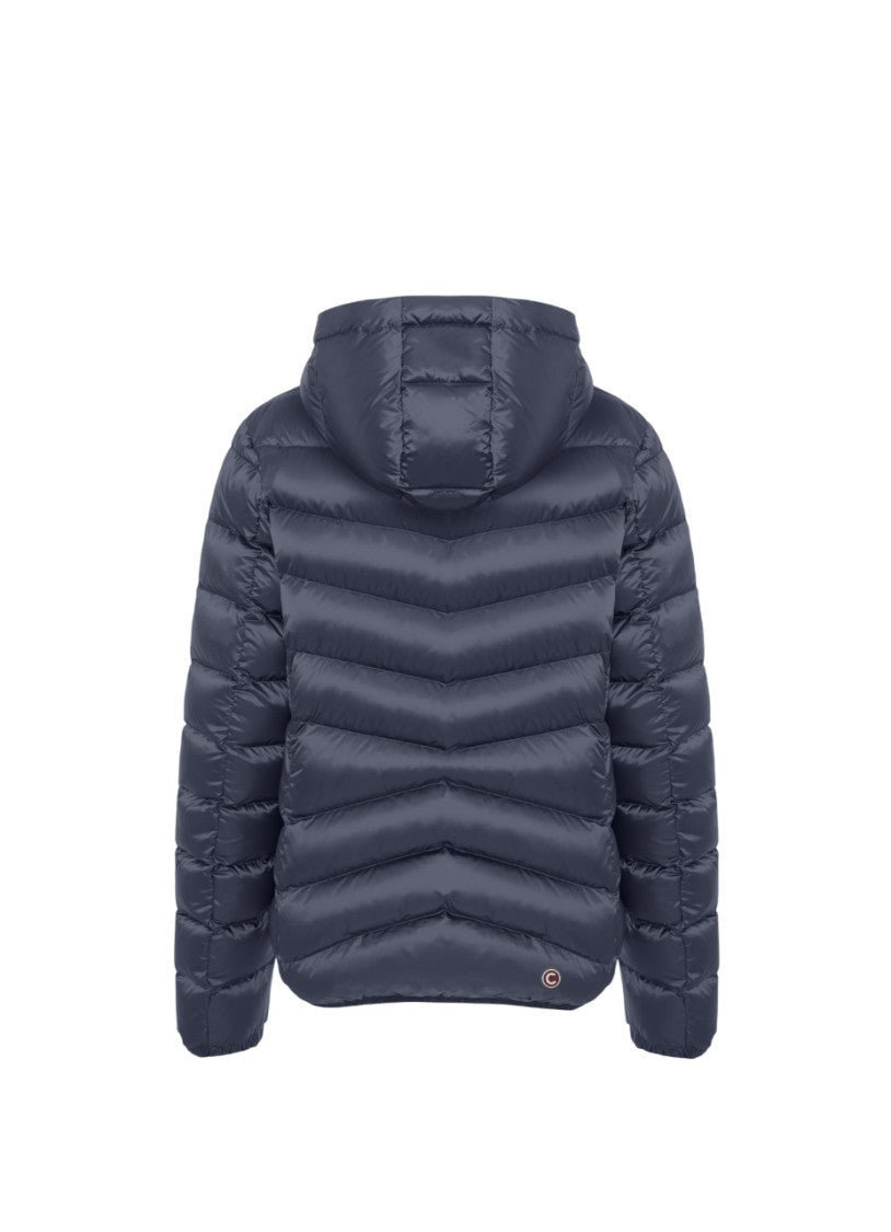 Slim Fit Down Jacket with Quilted Patterns