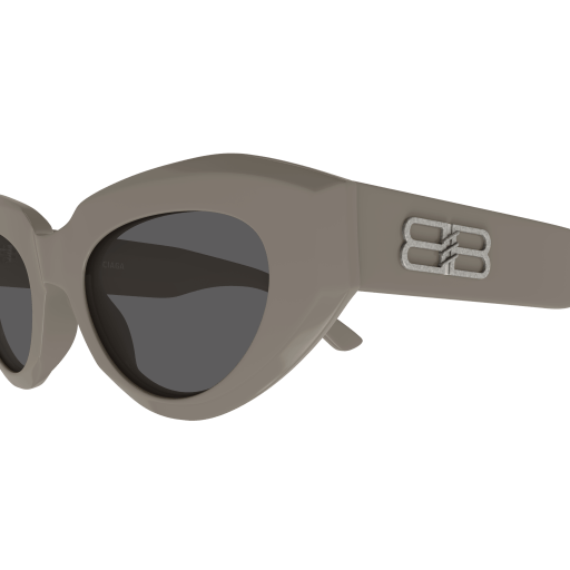 Angular Cat-Eye Balenciaga Sunglasses with Logo Detail