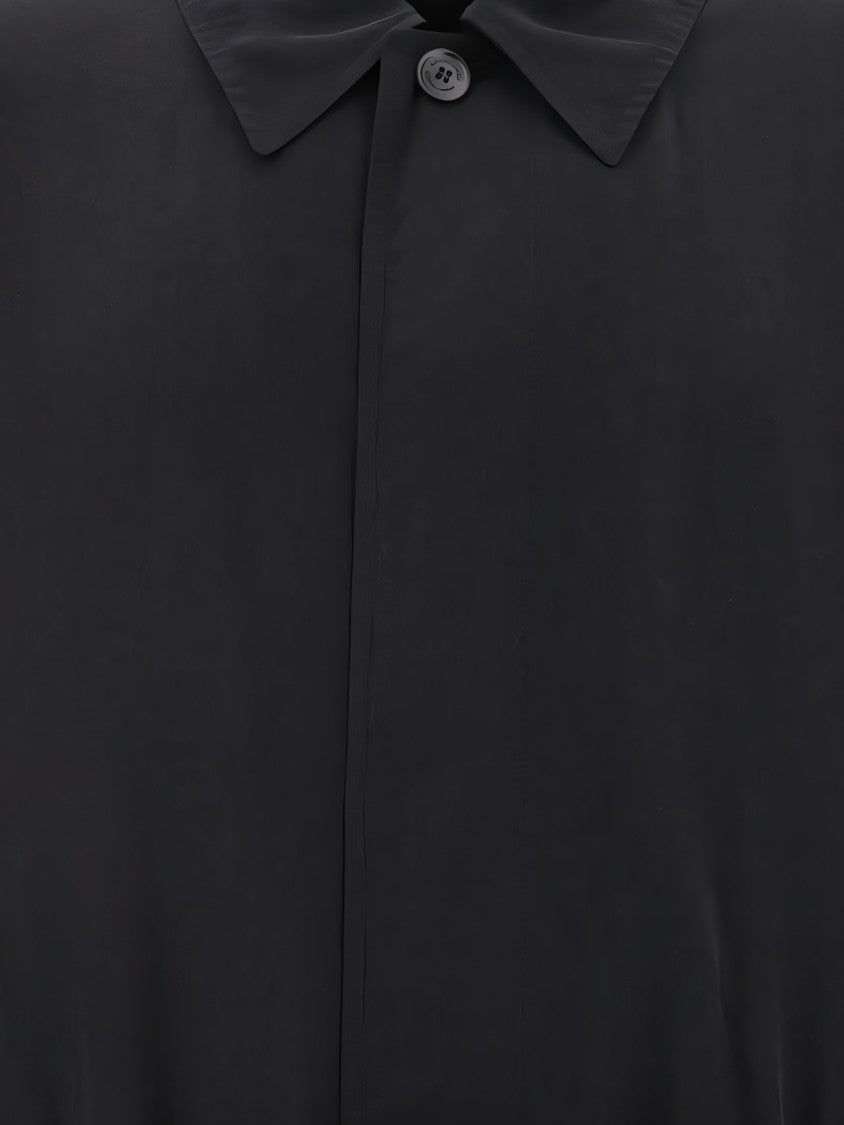 Long Black Lyocell Jacket