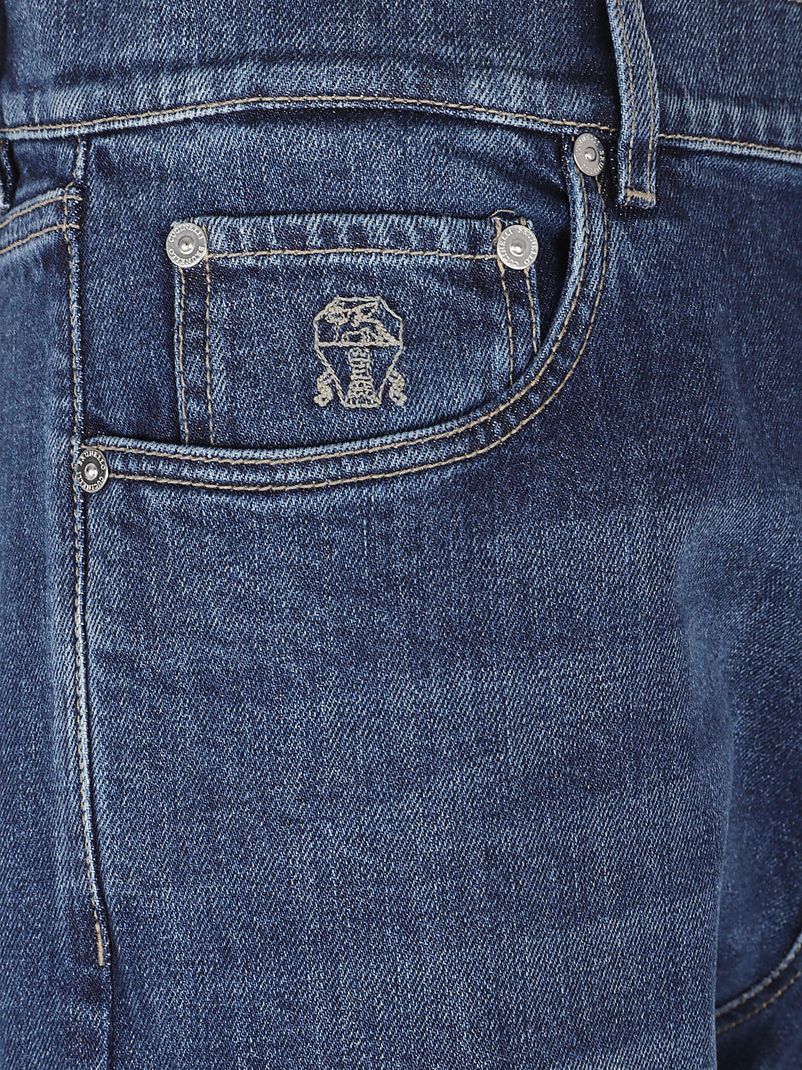 Straight-Fit Denim Jeans