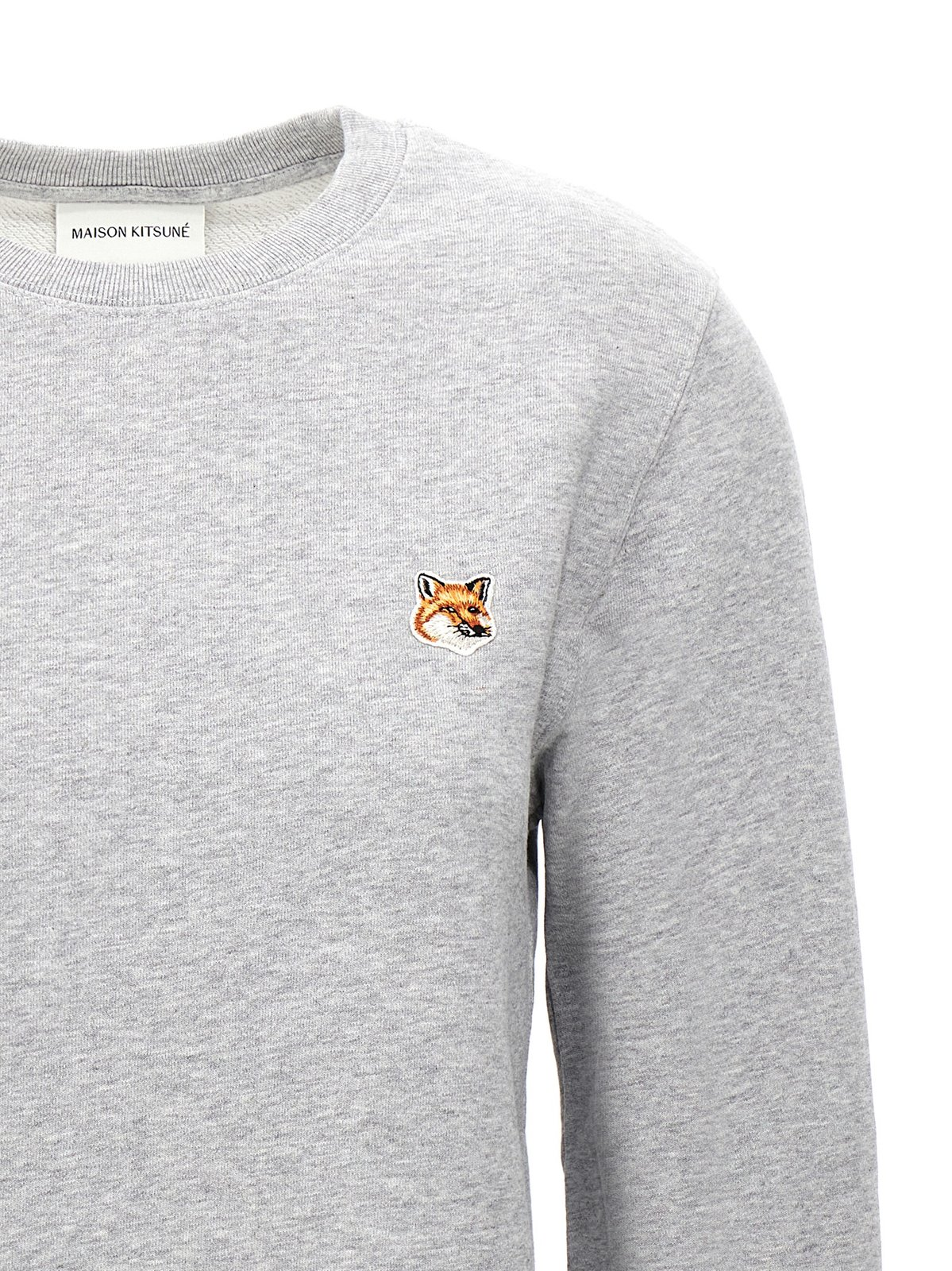Long-Sleeved Crewneck Sweatshirt With Embroidered Emblem