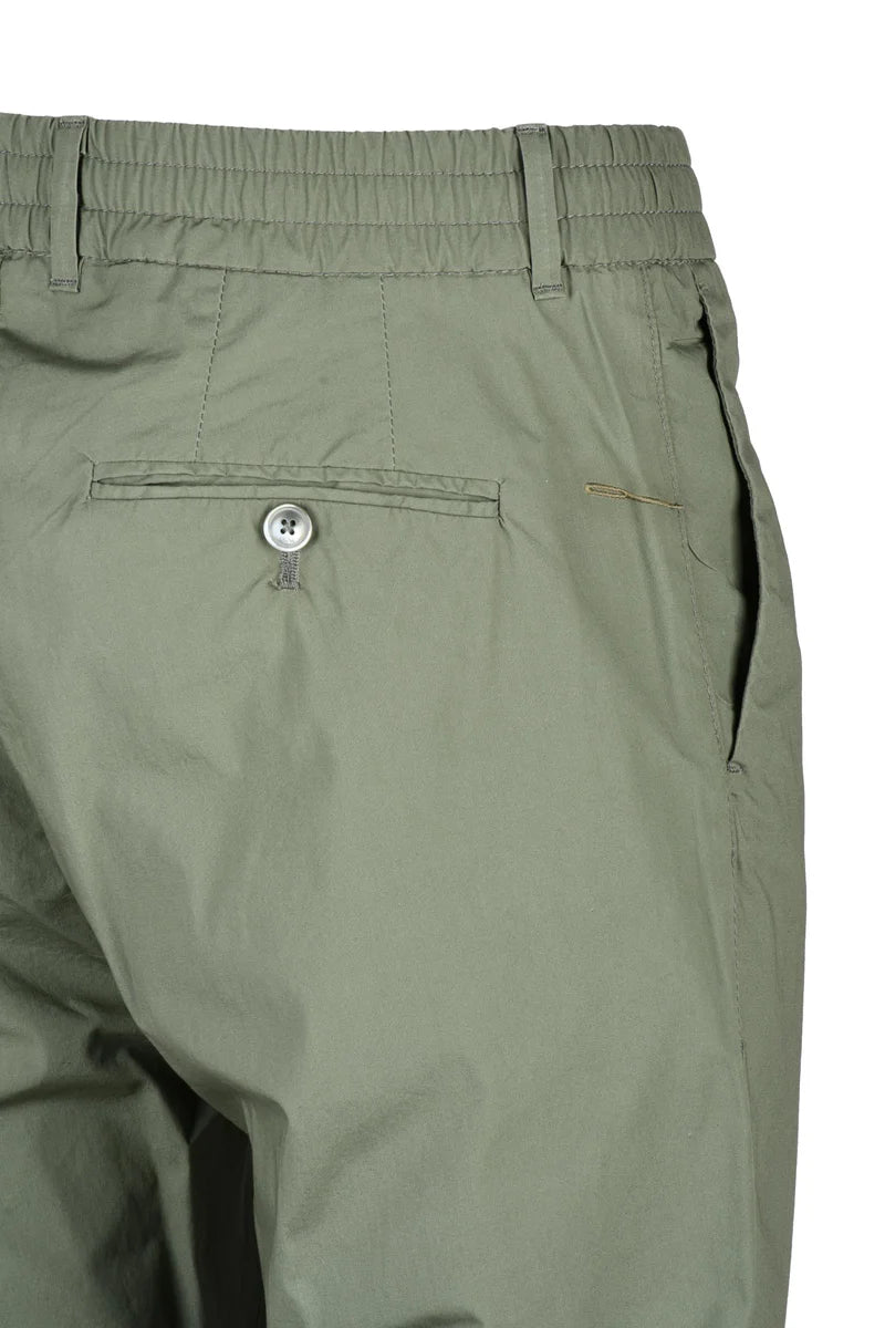 Modern Tapered Pants with Elastic Waistband