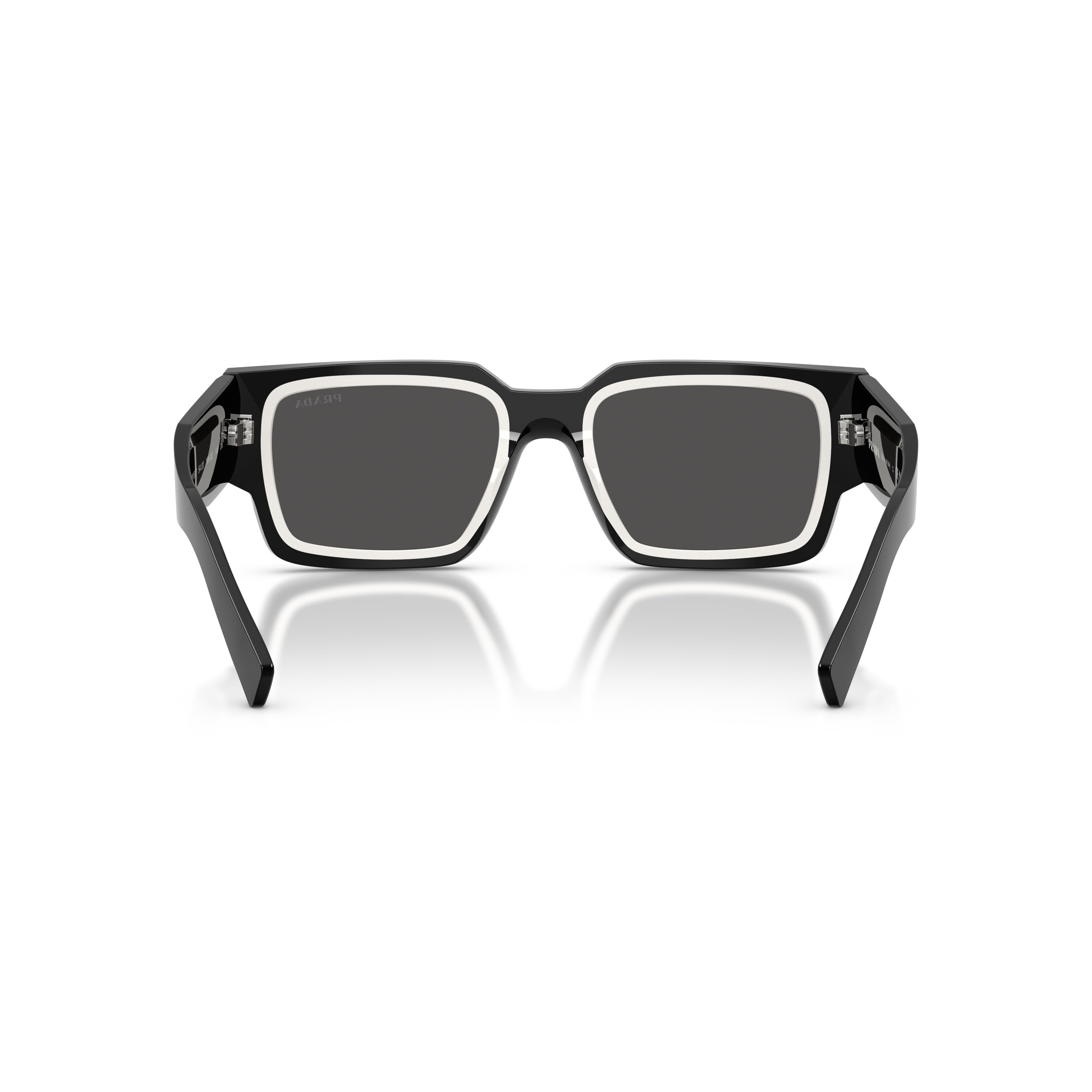 0pr B17s Rectangular Black Acetate Sunglasses