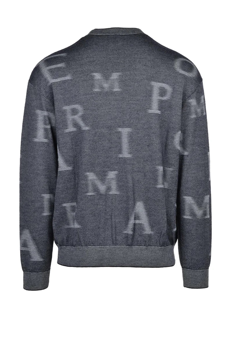 Crew Neck Sweater - Grey