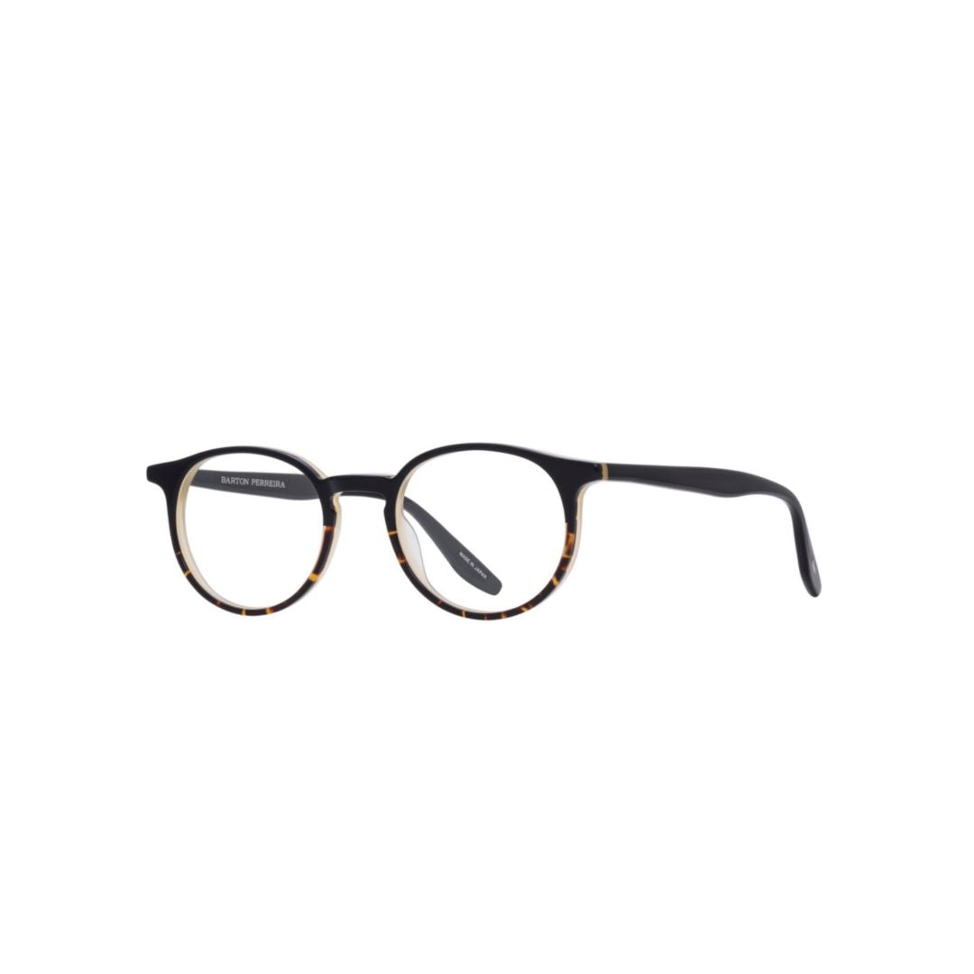 Norton Round Frame Eyeglasses with Tortoiseshell Detail
