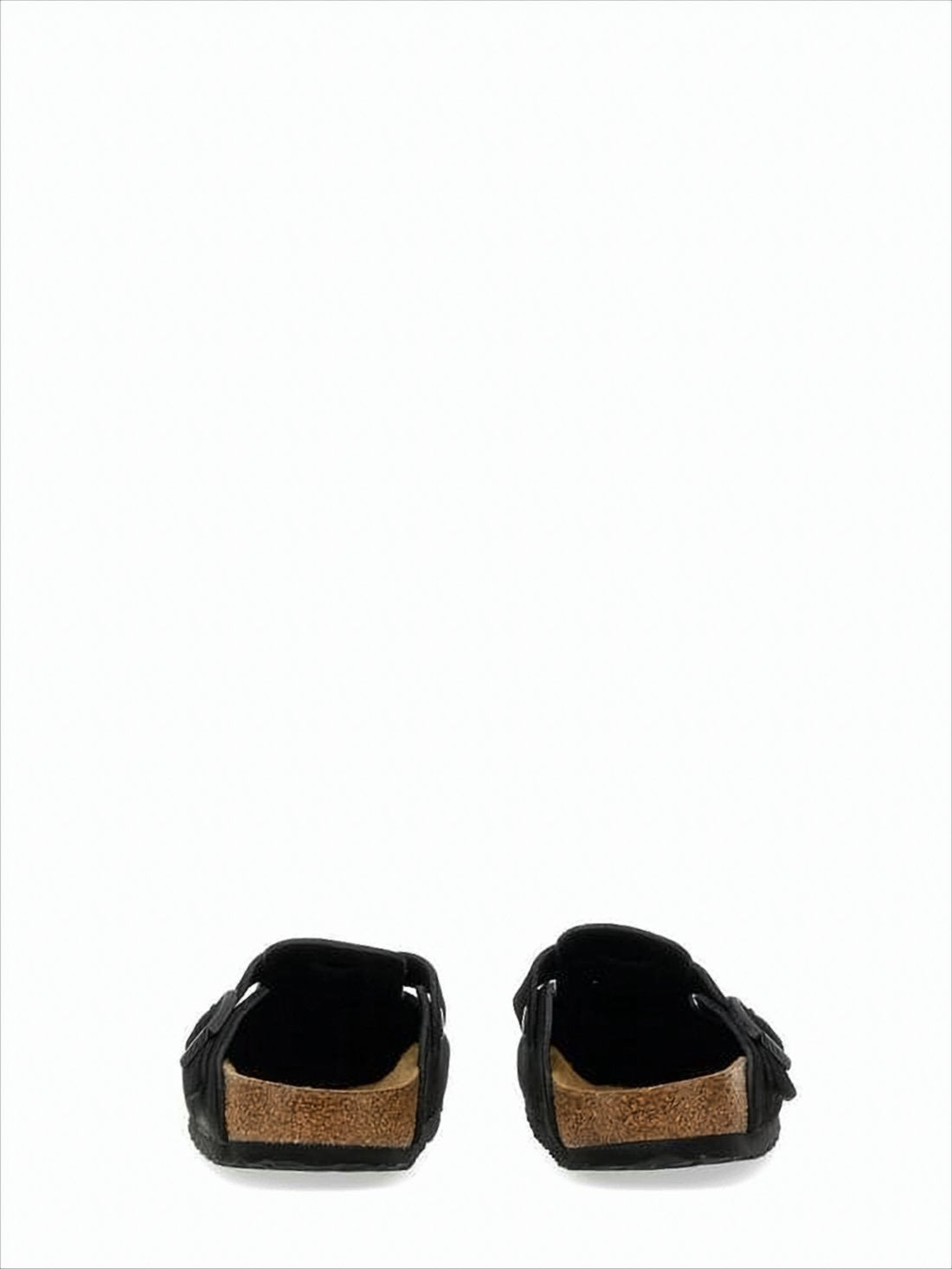 Closed-Toe Mule Sandals with Adjustable Leather Strap