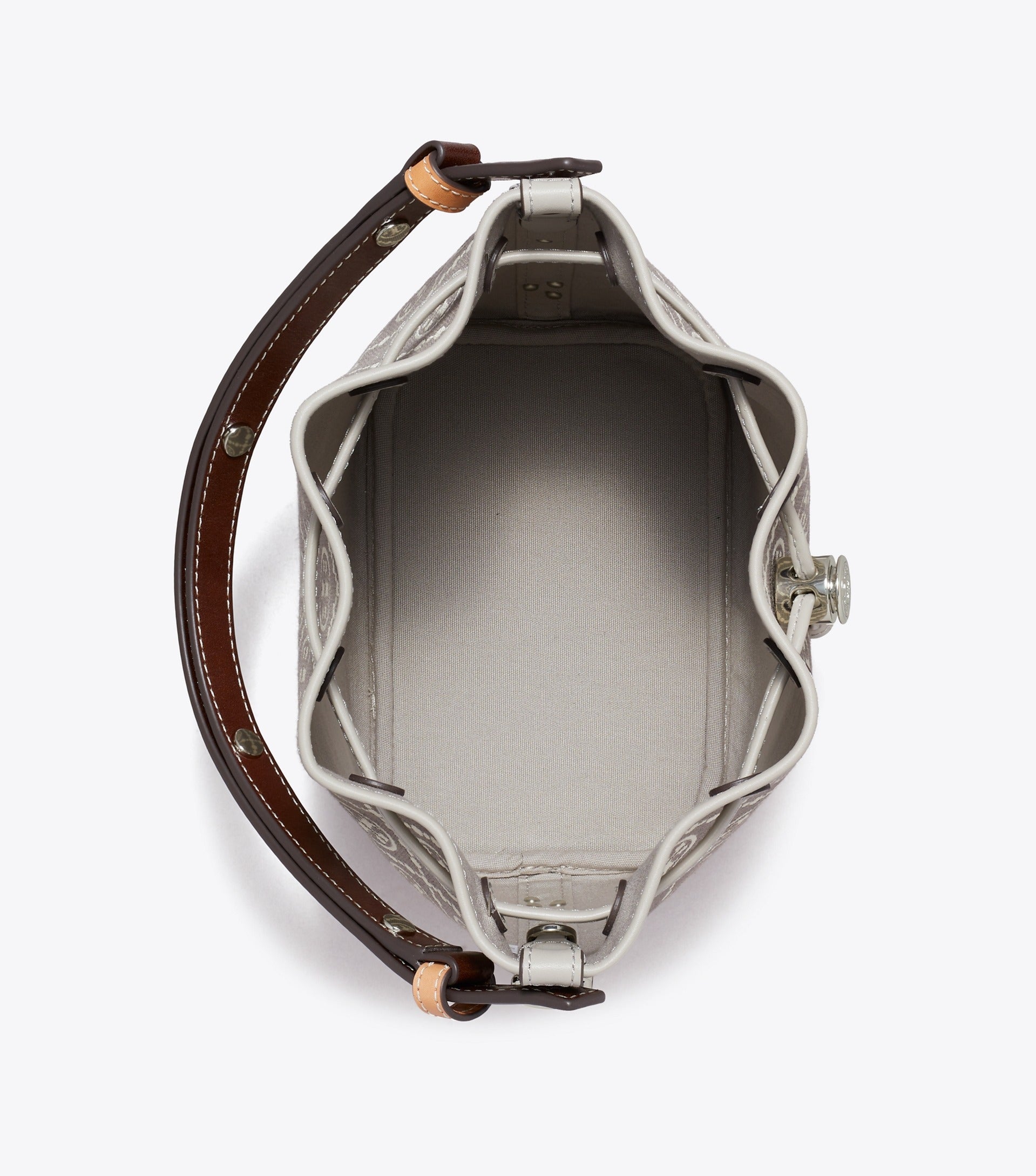 T Monogram Utility Bucket Bag