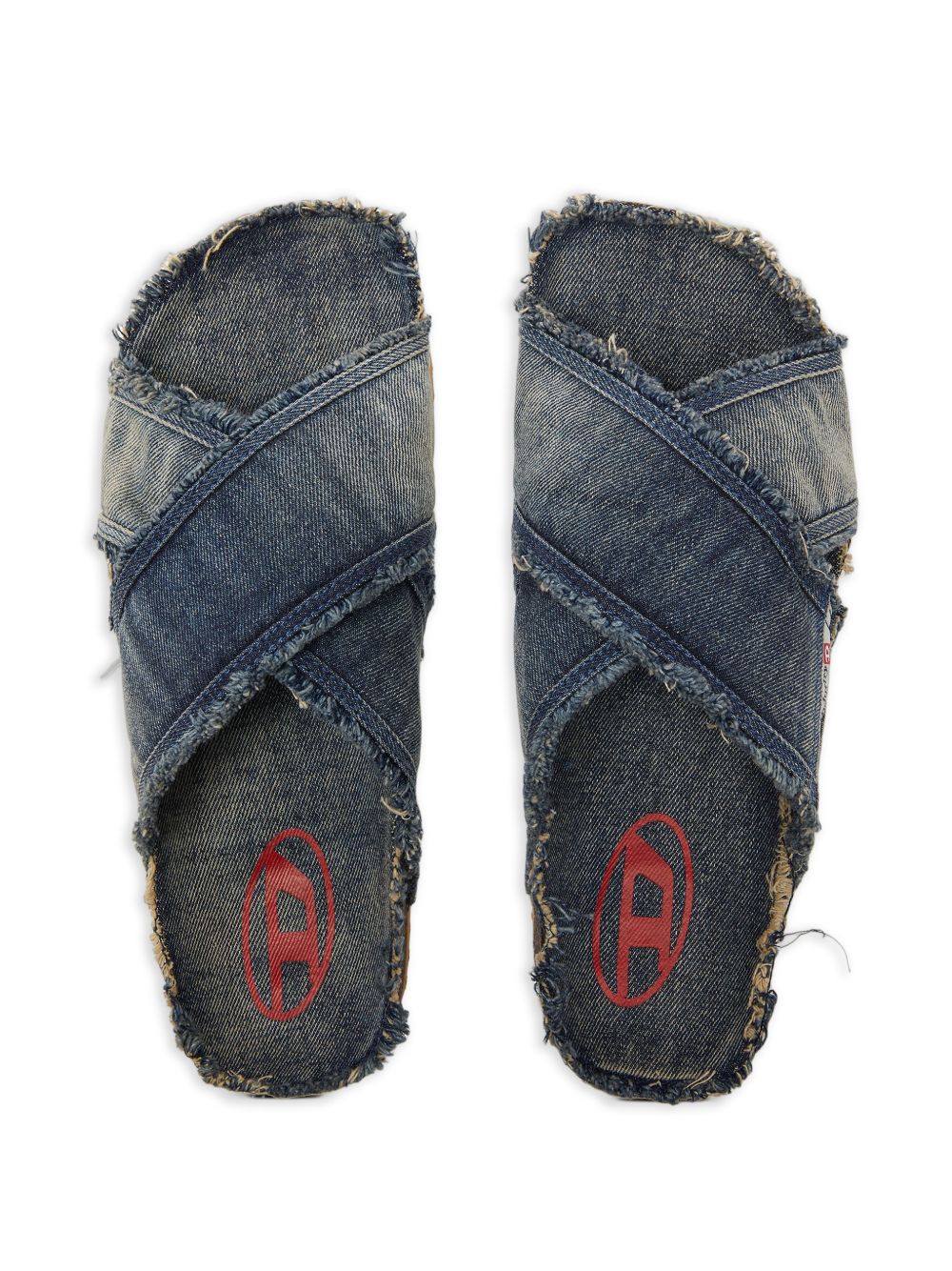 Frayed Denim Sandals