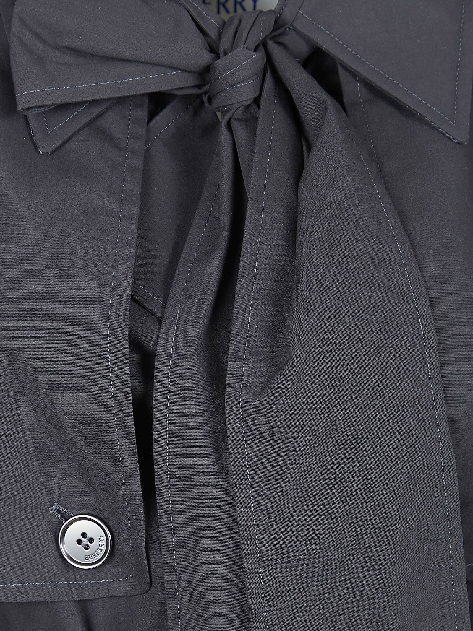 Mid-Length Black Trench Coat